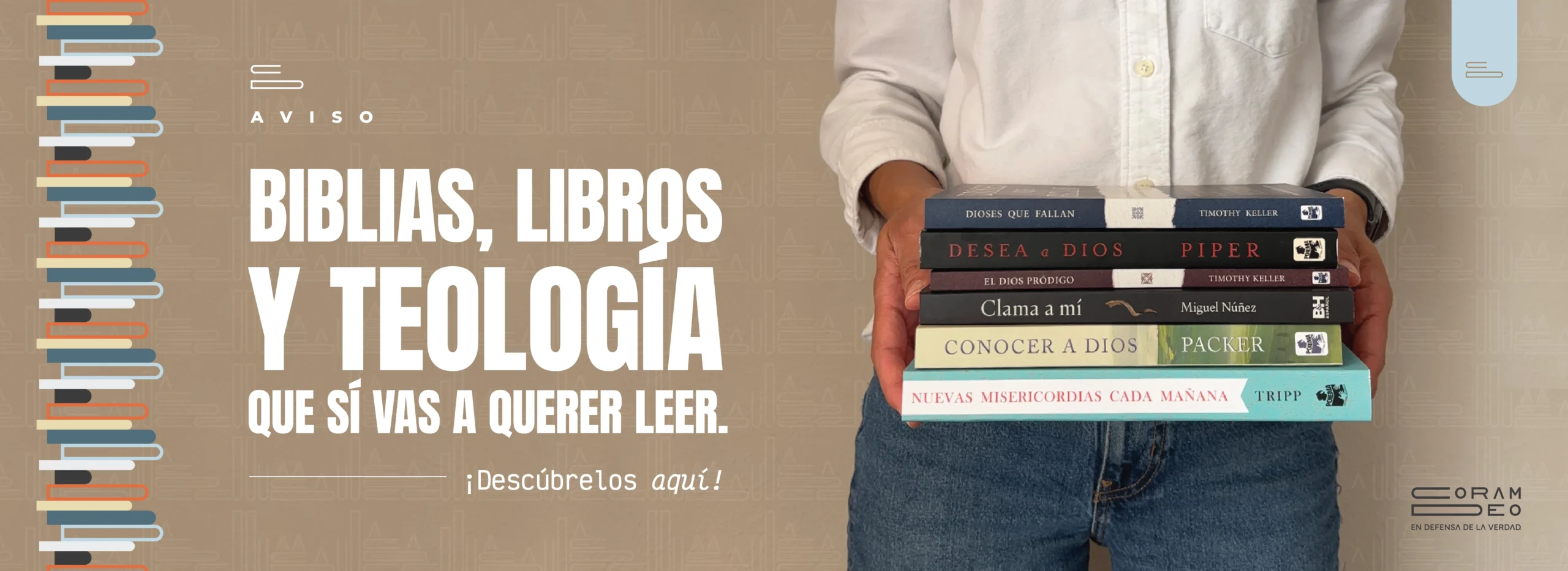 Librería Coram Deo Banner - biblias, libros cristianos y teología