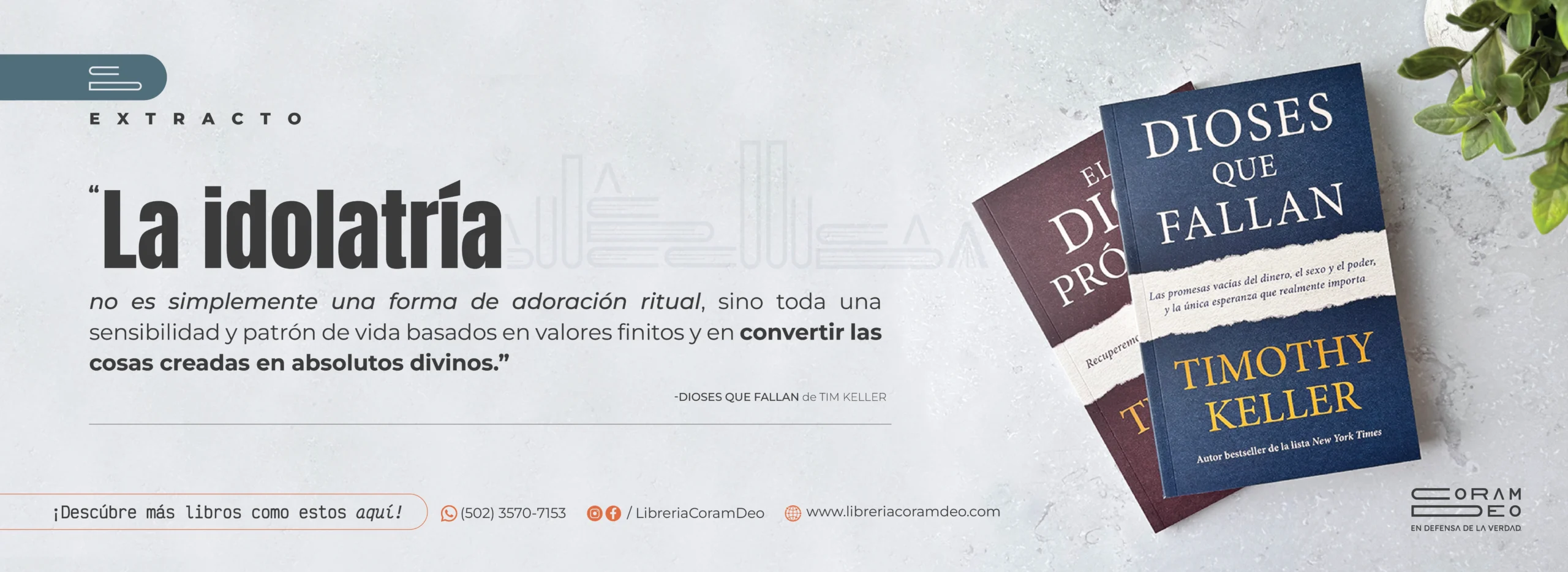 Coram Deo Banner Extracto Dioses que fallan
